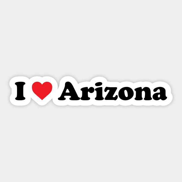 I Love Arizona Sticker by Novel_Designs